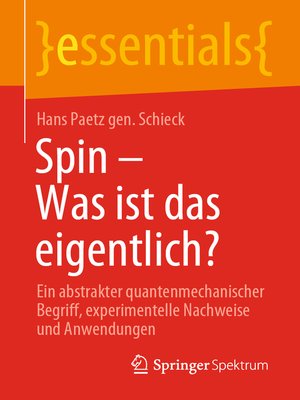 cover image of Spin – Was ist das eigentlich?
